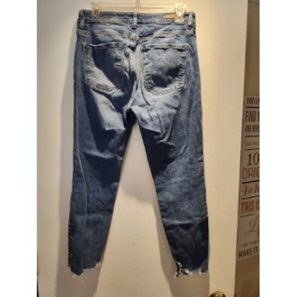 Mavi Jeans Co. Embellished Denim Jeans Distressed Hem Beaded Design (29/27) - Picture 4 of 4